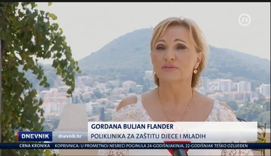Screenshot Gordana Buljan Flander u dnevniku Nove TV