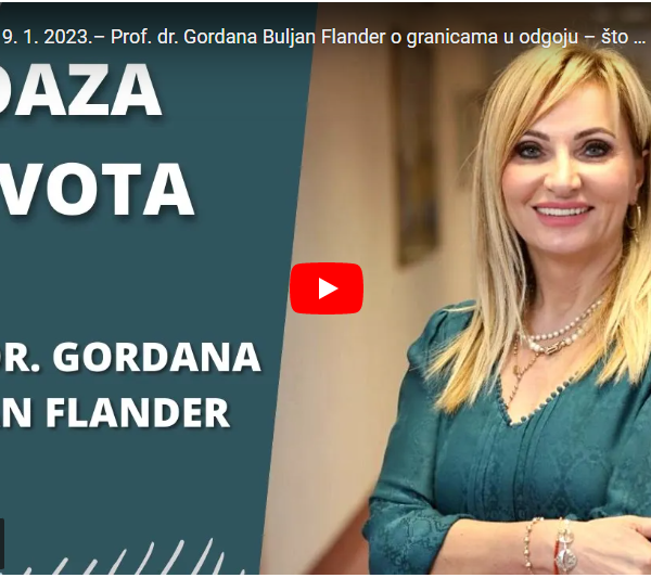 Gordana Buljan Flander na Radio Međugorju u emisiji Oaza života o odgoju bez batina